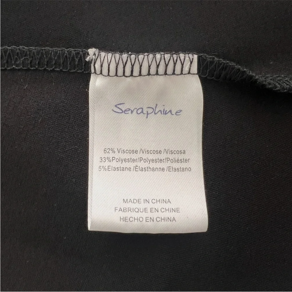 Seraphine Black Maternity Dress ASO Kate Middleton Vanessa Style 10 baby bump - Picture 5 of 5